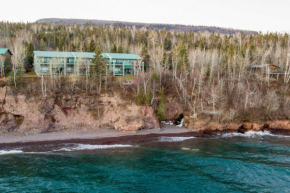 Lakefront Tofte Townhome with Deck and Views!